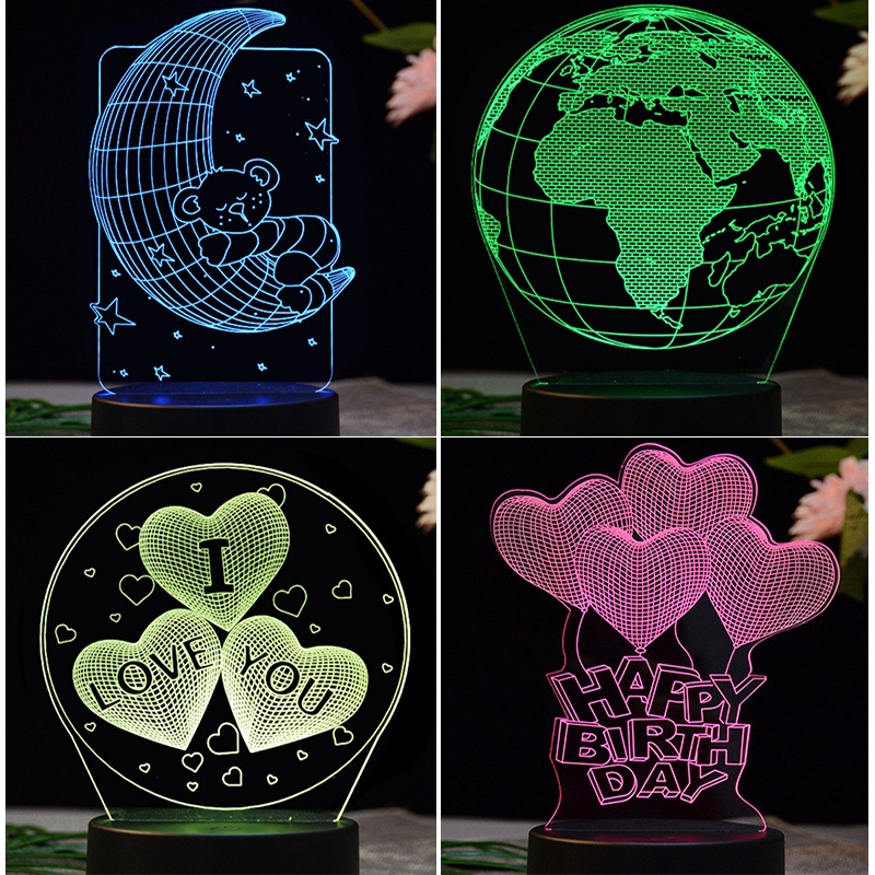 Đèn Led 3d Để Bàn Trang Trí