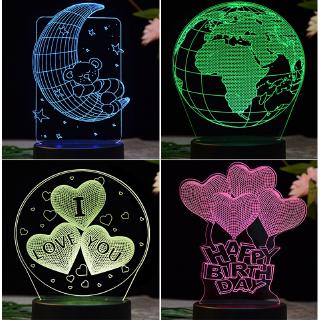 Đèn Led 3d Để Bàn Trang Trí