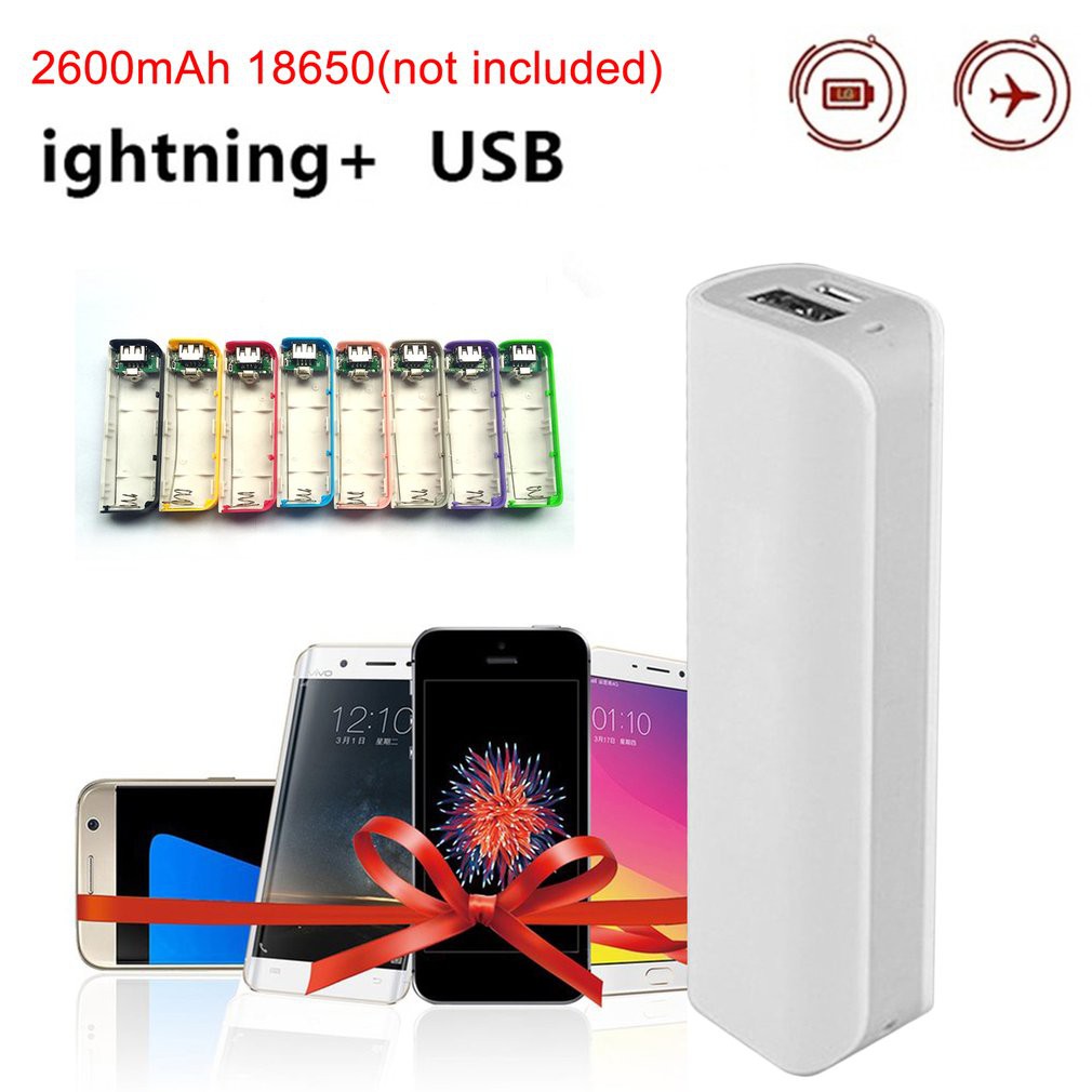 Power Bank Shell Free Welding Power Bank PCB DIY Kits Powered By 2600mAh 18650