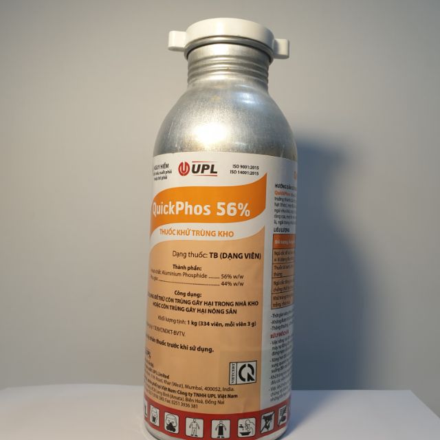 Thuốc xông hơi diệt côn trùng Thuốc khử trùng Quickphos 56% diệt mối mọt, mọt cám, mọt gạo.