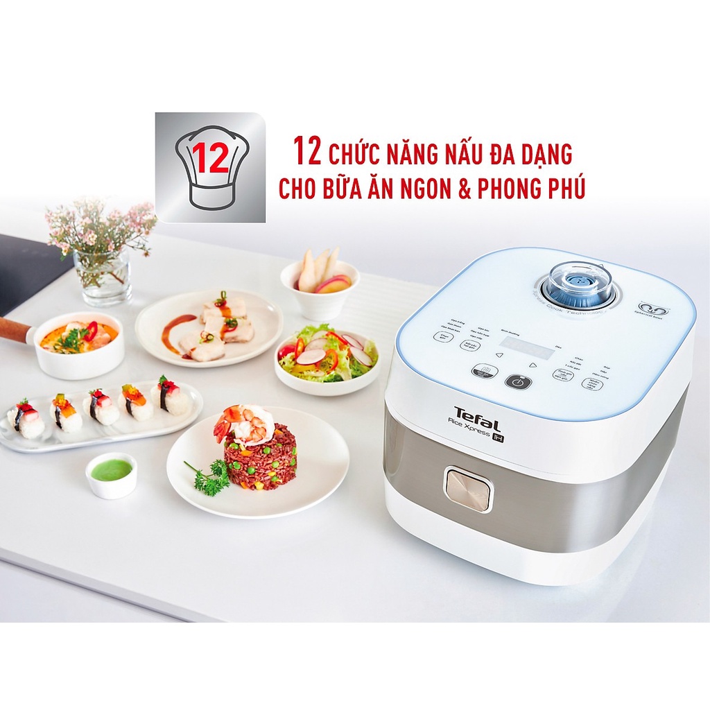 Nồi cơm điện tử cao tần IH 1.5L Tefal RK762168 1200W - Hàng chính hãng