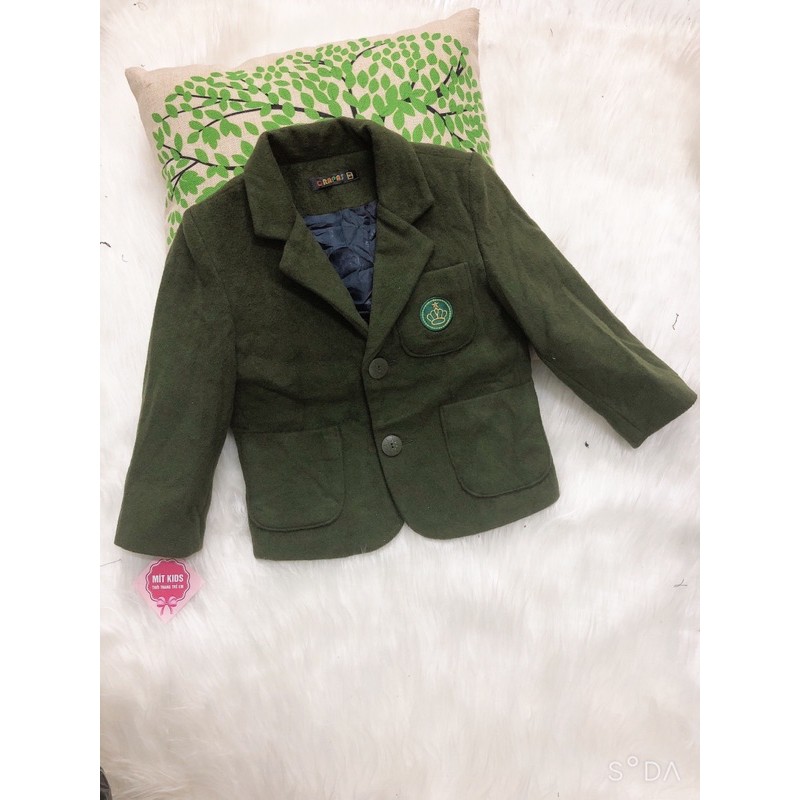 Vest dạ Nhật new màu xanh rêu Size Số 5