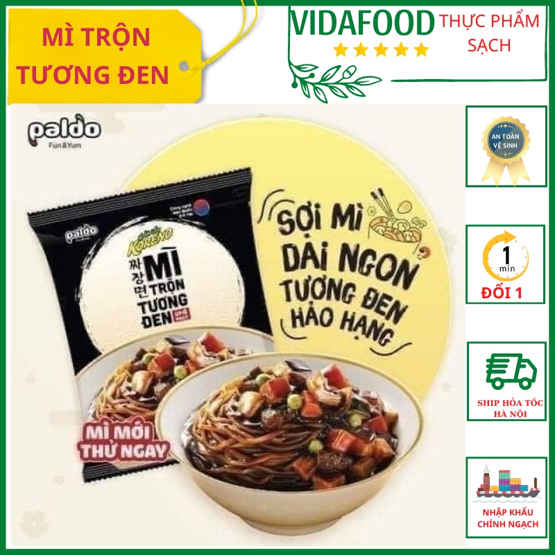Mì Trộn Tương Đen Koreno, Thùng Mì Tương Đen Hàn Quốc Gói Thùng 20 Gói 78G Date Mới Nhất [ Ship Hỏa Tốc]
