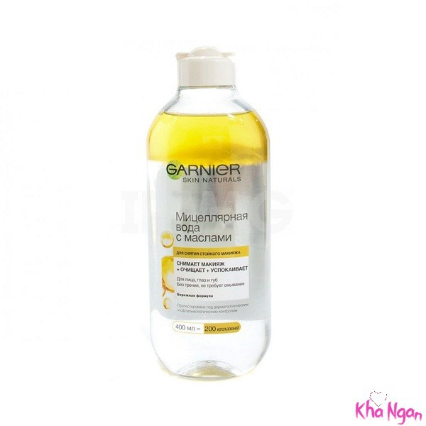 [Pháp_Nga] TẨY TRANG GARNIER SKIN NATURALS 400ML (vàng dầu)