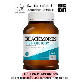 [SẴN, BILL ÚC] Dầu cá Blackmores Fish Oil 1000mg Bổ Sung Omega 3 (400 viên)