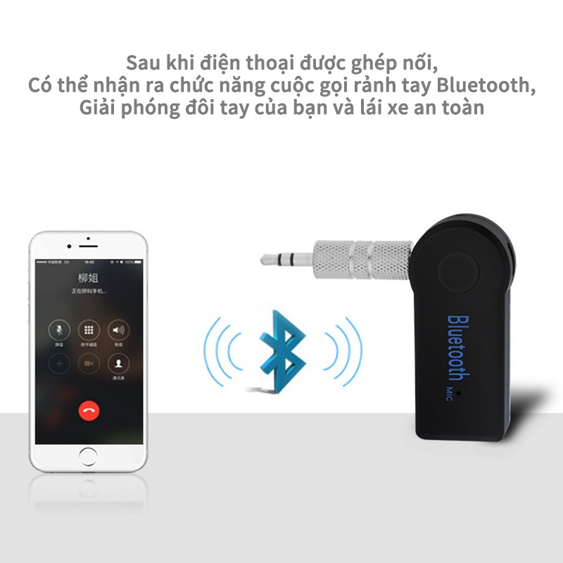 Đầu thu tín hiệu Bluetooth 3.5mm chuyển đổi tín hiệu Bluetooth 4.0 cho xe hơi