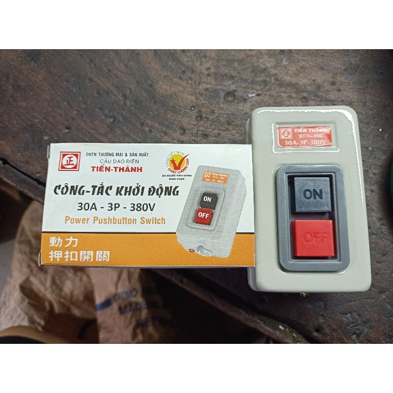 CÔNG TẮC NHẤN GIỮ ON/OFF TIẾN THÀNH - 3 PHA 30A
