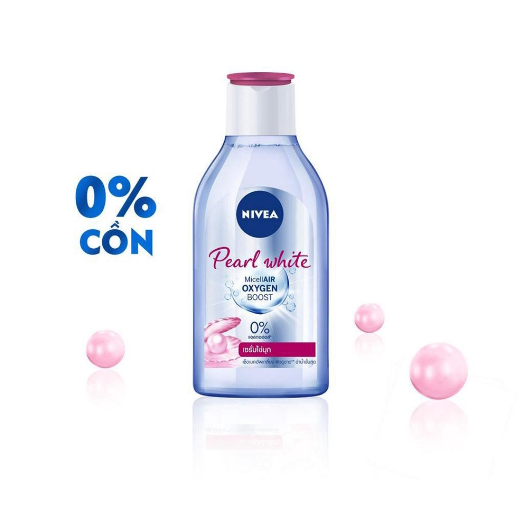 Nước Tẩy Trang NIVEA Làm Sáng Da Pearl White Micellar Water 400ml