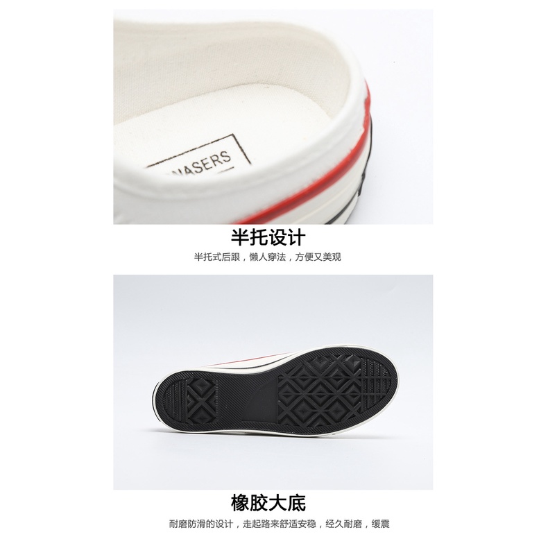 Giày Lười Vải Canvas Phối Hoa Cúc Nhỏ Xinh Kiểu Hàn Quốc Thời Trang 2020 Cho Nữ D681