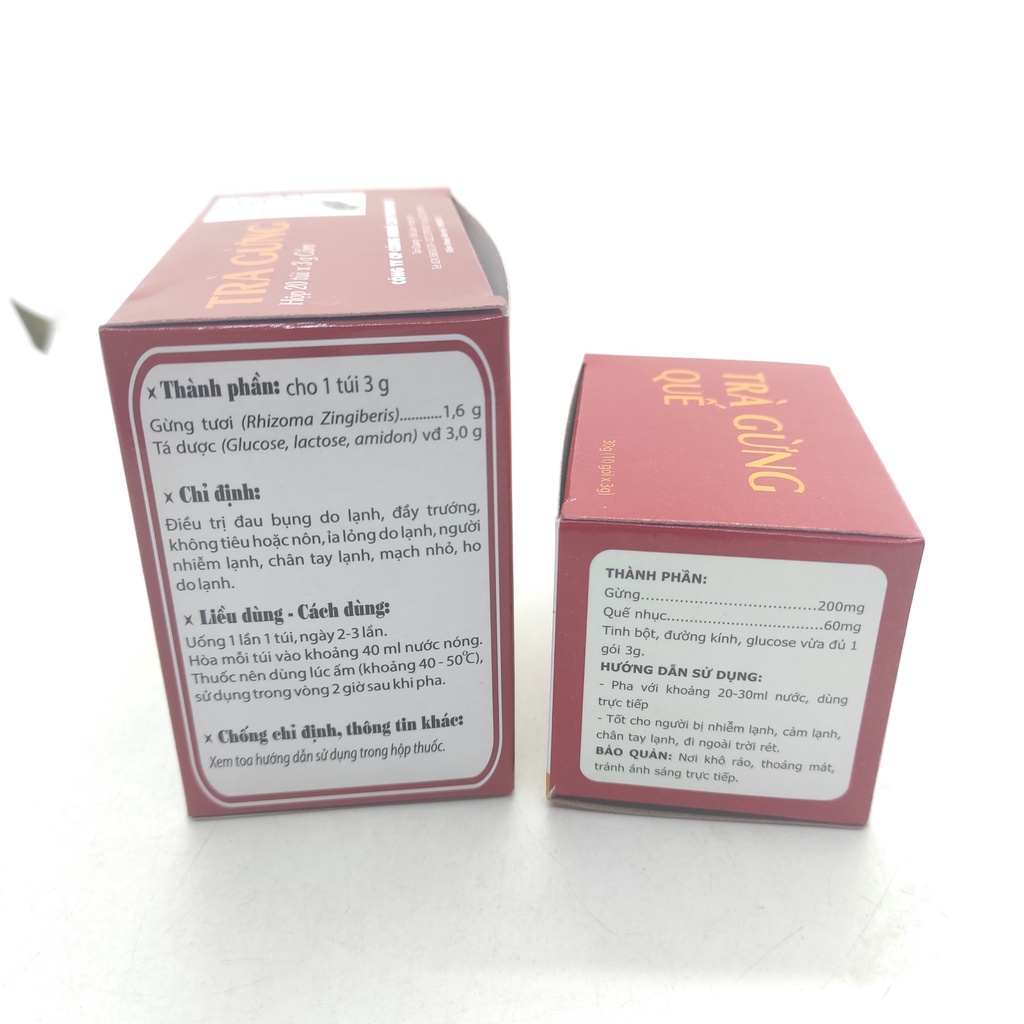 Trà gừng Traphaco hộp 10 túi