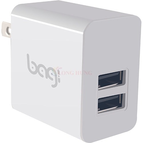 [Mã 2404EL10K giảm 10K đơn 20K] Cốc sạc Bagi 3.1A 2USB 15W CE-M23 - Hàng chính hãng