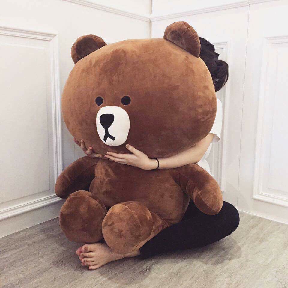 GẤU BROWN NÂU NHỒI BÔNG KHỔNG LỒ HÀNG FULL BÔNG ĐẦY ĐẶN MỀM MỊN