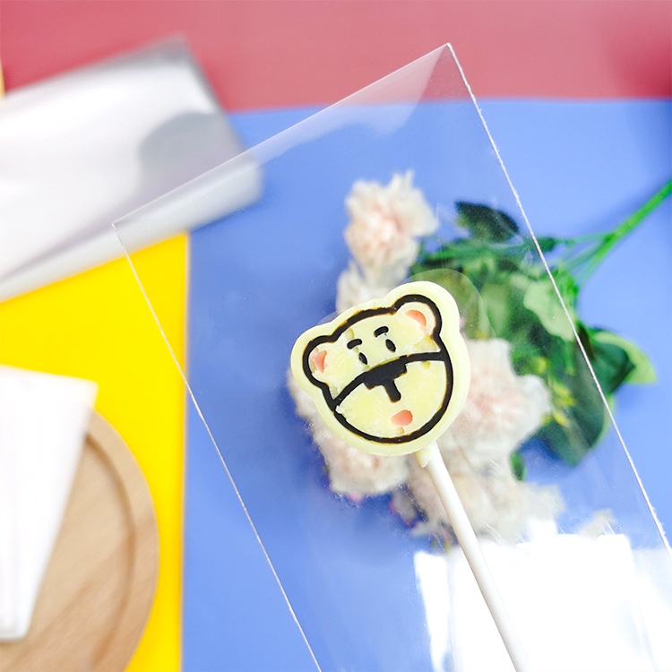 Set 100 túi nhựa trong suốt đựng kẹo mút tiện dụng