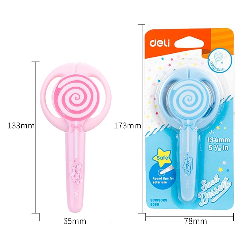 Deli Kéo Cắt Nhỏ Gọn Dễ Thương An Toàn Cho Bé DIY