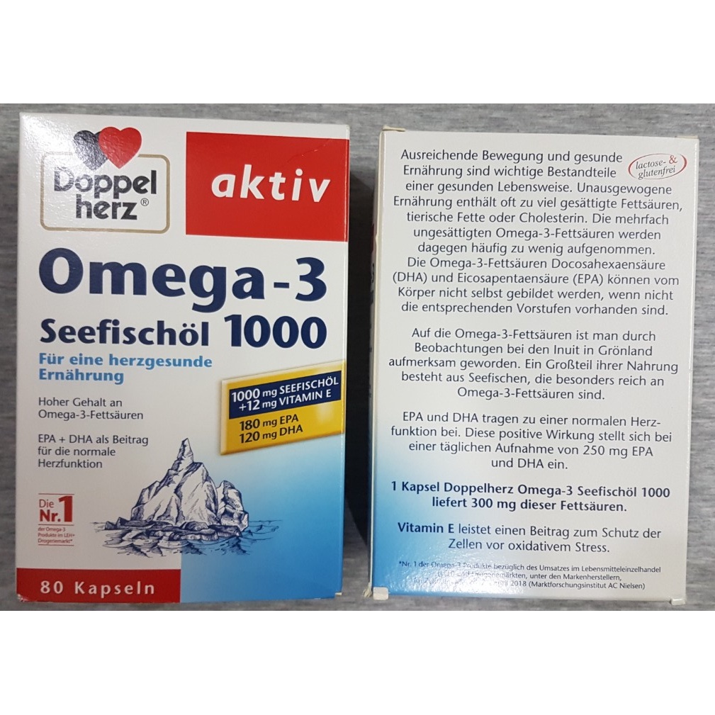 Omega3 Seefischol 1000 hộp 80 viên của Đức