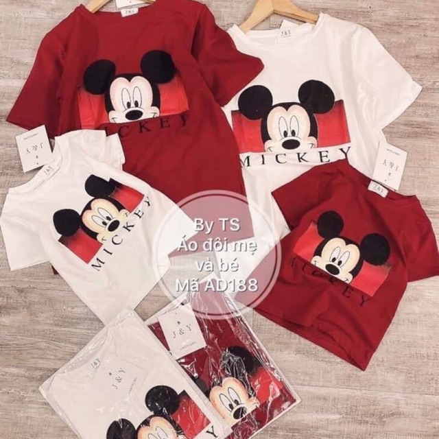 Sét đồ đôi chuột mickey mẹ và bé