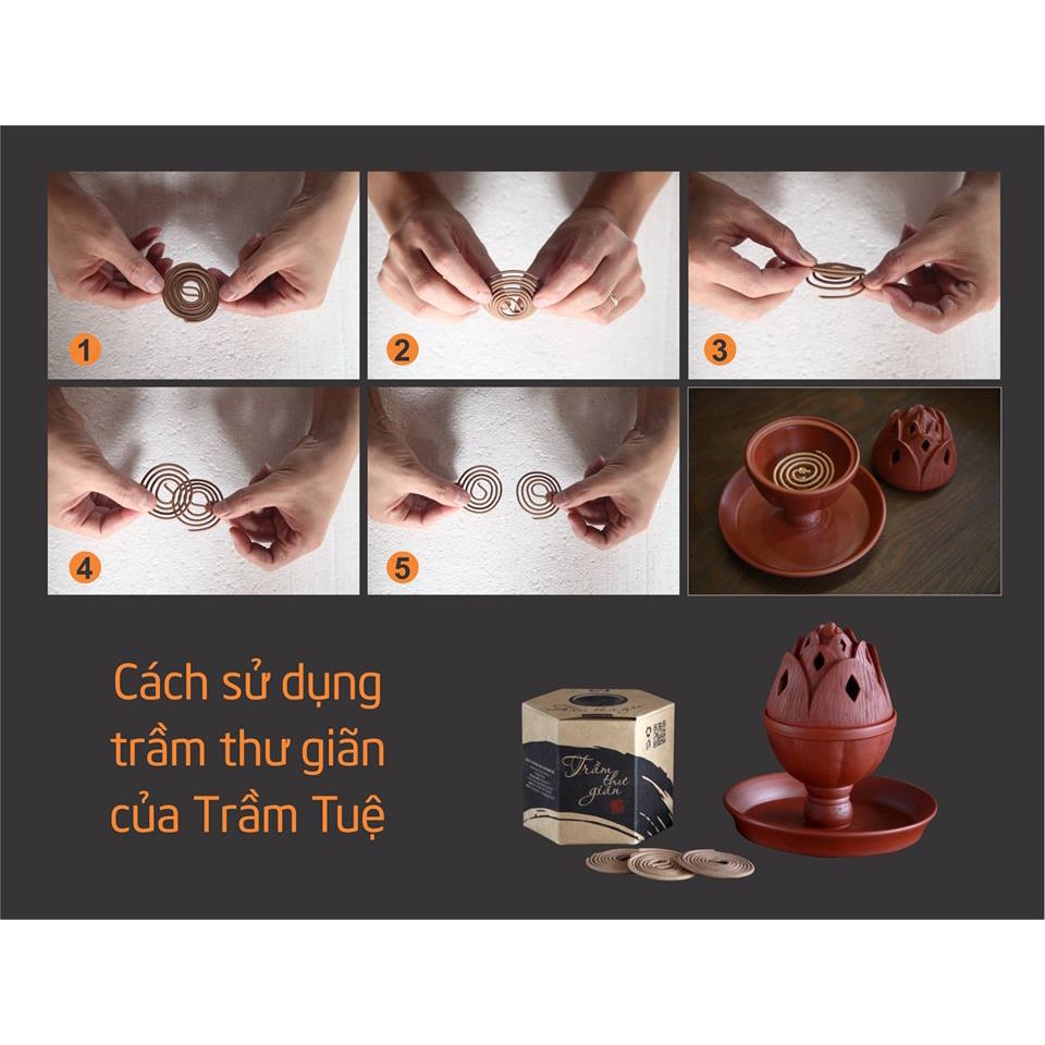 Khoanh Trầm Hương Thư Giãn 100% Tự Nhiên - Hộp 48 Vòng - 2h ⚡️YOGA - THIỀN ĐỊNH - XÔNG NHÀ - KHỬ MÙI - TĂNG VƯỢNG KHÍ⚡️