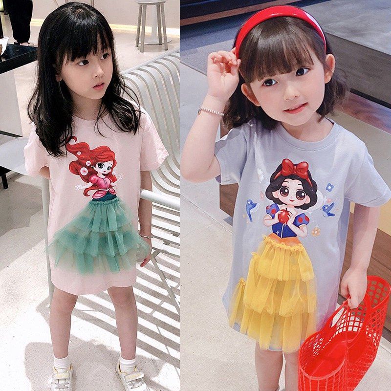 váy đầm công chúa dáng xuông cho bé gái từ 12-25kg