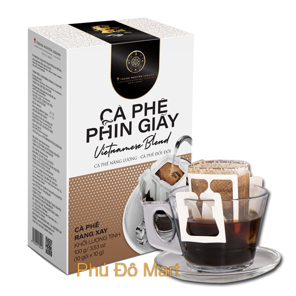 [Mã GROSALE1 giảm 8% đơn 500K] Cà Phê Phin Giấy Trung Nguyên Legend Vietnamese Blend vị truyền thống đậm đà