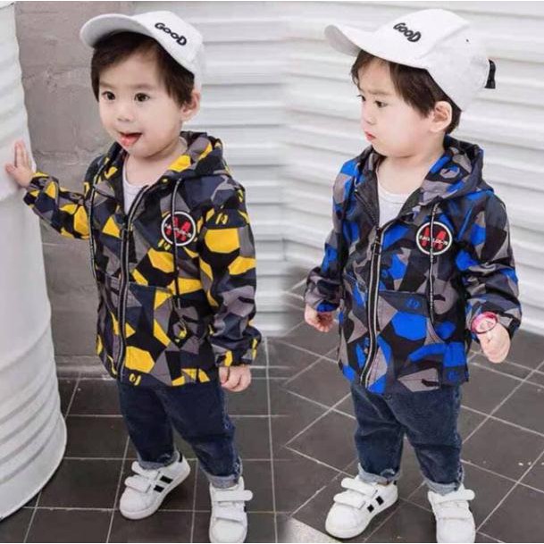 Áo khoác dù cho bé Áo khoác thu đông Hàn quốc chất đẹp, mỏng nhẹ, cho cả bé trai và bé gái