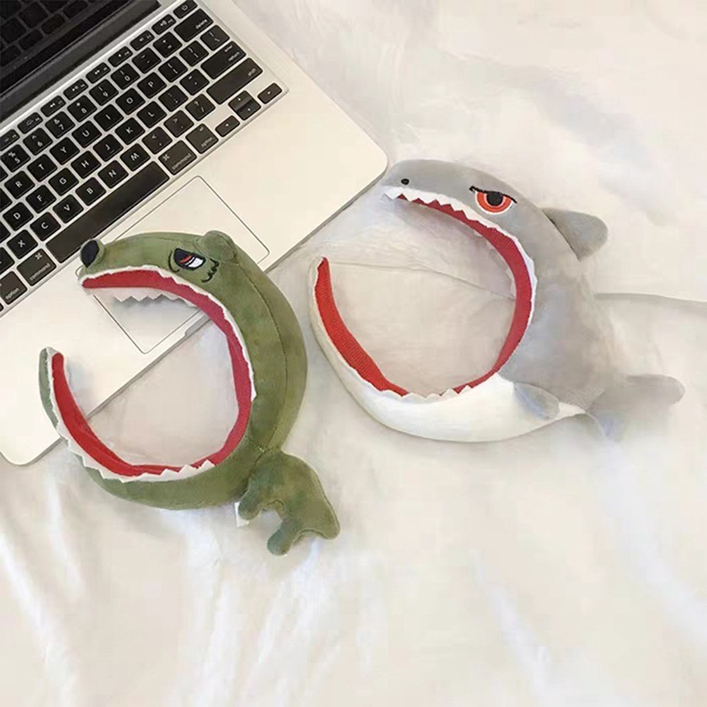 Băng Đô Nhung Hình Cá Mập Hoạt Hình Dễ Thương