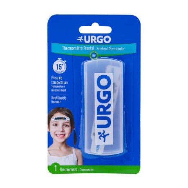 Nhiệt kế đo trán Urgo Forehead Thermometer (Hộp 1 cái) - Dán trán, tiện lợi, dễ sử dụng, an toàn trẻ em