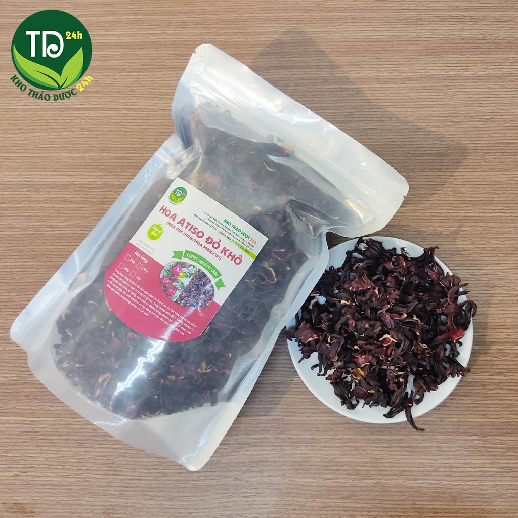 Hoa Atiso đỏ khô (Hoa bụp giấm/Hoa Hibiscus) [100 gram] I Kho Thảo Dược 24h