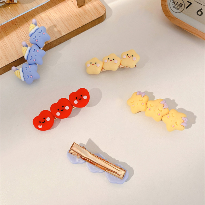 Kẹp tóc trang trí hoạ tiết ngôi sao đáng yêu xinh xắn