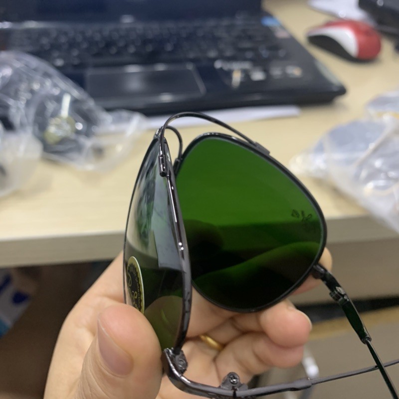 Kính Rayban gọng dẻo rêu gọng đen | BigBuy360 - bigbuy360.vn