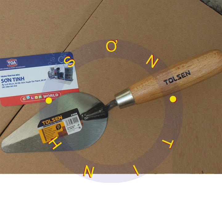 Bay Hồ Bầu Cán Gỗ - bay xây dựng làm hồ Tolsen 41008 125mm, 41000 160mm, 41001 180mm, 41002 200mm