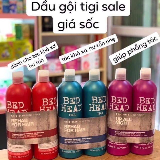 Cặp dầu gội xả Tigi Bed Head