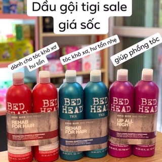 Cặp dầu gội xả Tigi Bed Head