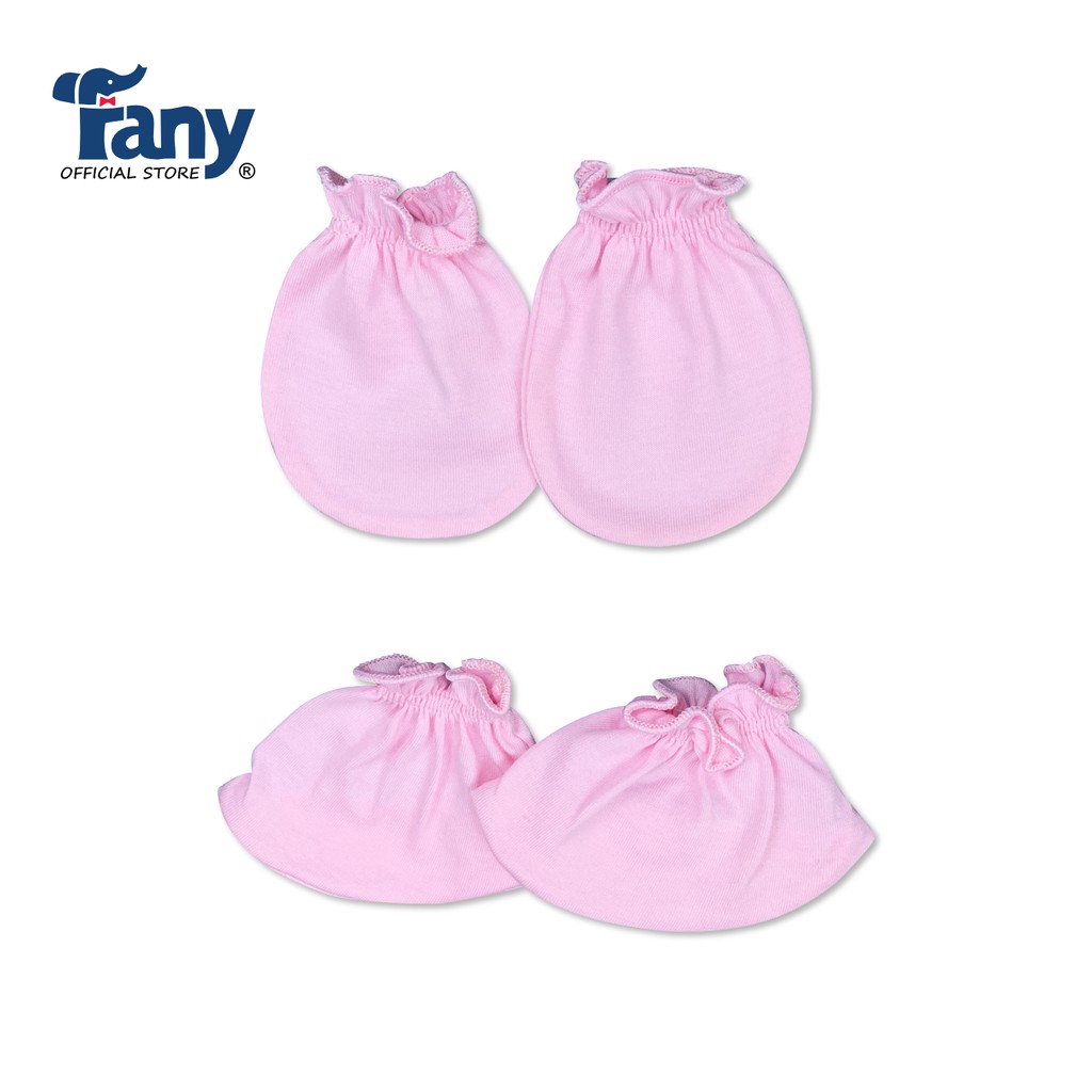 Bao tay bao chân màu sơ sinh Fany® 100% cotton 6 màu sắc tươi sáng lựa chọn