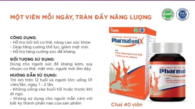 Pharatonix Gold (TITAFA) - Viên uống tăng cường sinh lực, bồi bổ, nâng cao sức khoẻ, tăng đề kháng