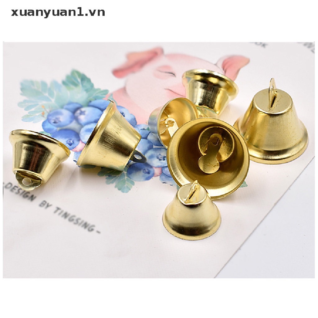 Chuông mini Mạ Vàng 10-50mm Trang Trí Giáng Sinh