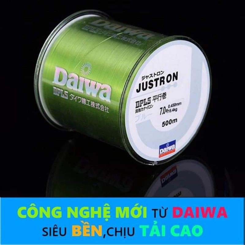 Cước Câu Cá Siêu Bền Daiwa Justron Dài 500m ( Có Đủ Màu, Đủ Size ) – Dây Cước Câu Cá Nhật Bản