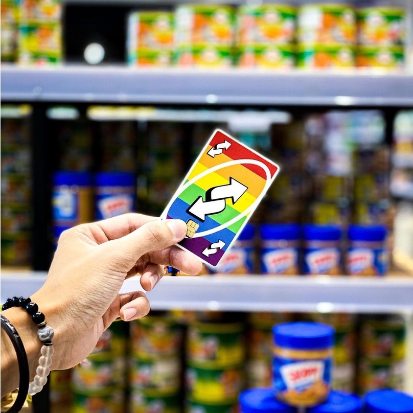 Skin Thẻ ATM - Chủ đề Bài Uno - Miếng Dán ATM, Thẻ Xe, Thẻ Từ, Thẻ Chung Cư,... Chống Xước - Chống Nước