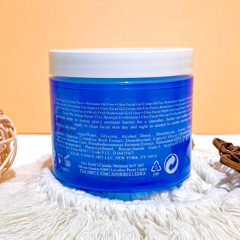 Kem dưỡng ẩm cho da dầu Kiehl's Ultra Facial Oil-free Gel Cream125ml