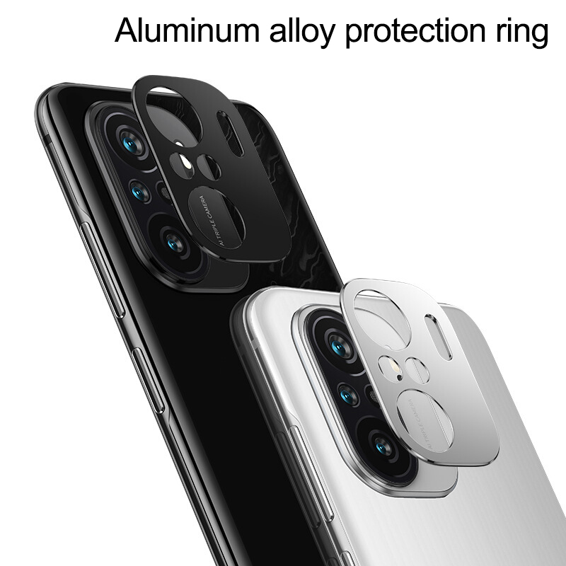 Miếng dán bảo vệ ống kính máy ảnh phía sau bằng kim loại cho Xiaomi Mi Redmi Note 10 Poco F3