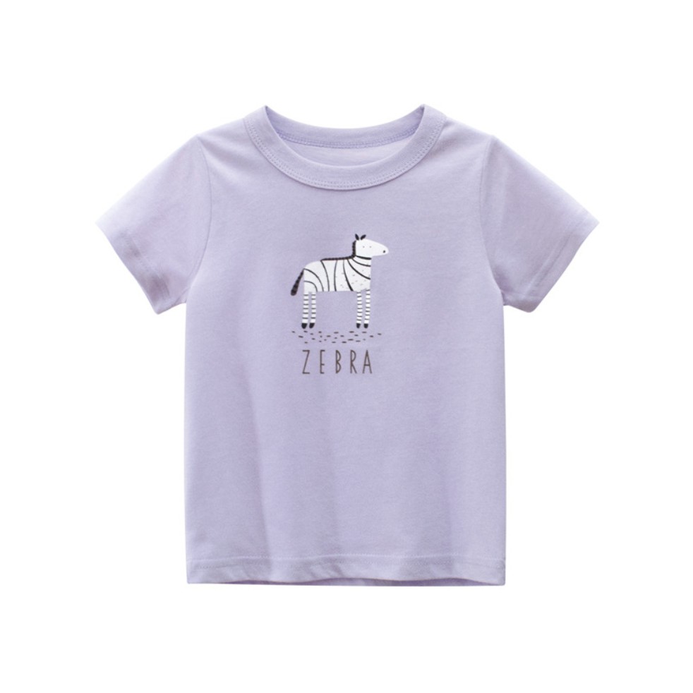 Áo thun cho bé gái 27Home  in hình động vật cute chất liệu cotton an toàn cho bé hàng chuẩn xuất Âu Mỹ