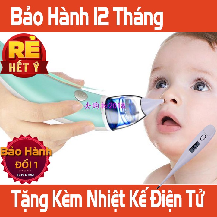 Máy Hút Mũi Điện Tử Đầu Mềm An Toàn Cho Bé