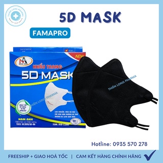 Hộp 10 cái khẩu trang 5d mask famapro quai thun khẩu trang y tế kháng - ảnh sản phẩm 4