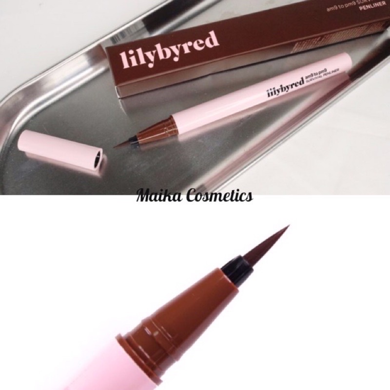 Bút Kẻ Mắt Nước Lilybyred Am9 To Pm9 Survial Pen Liner Nâu - Đen