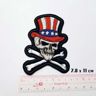 Sticker vải, patch ủi skull dán quần áo