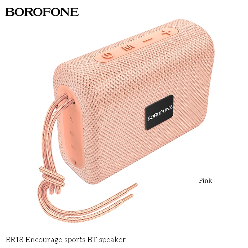 Loa Bluetooth BOROFONE BR18 nhỏ gọn, Bass mạnh mẽ, to rõ, hỗ trợ di động không dây v5.1 - Chính hãng