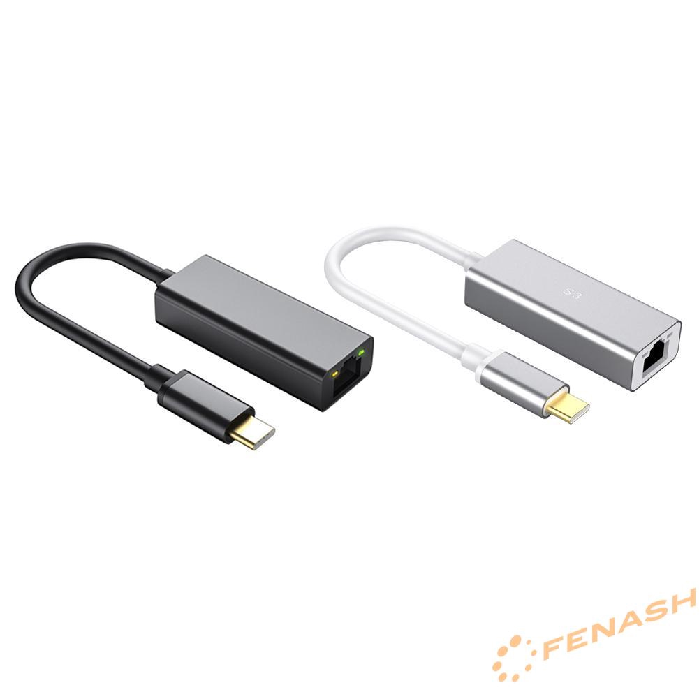 Cáp chuyển đổi cổng type-C sang RJ45 10/100mbps Lan Ethernet S3-8052-C chuyên dùng