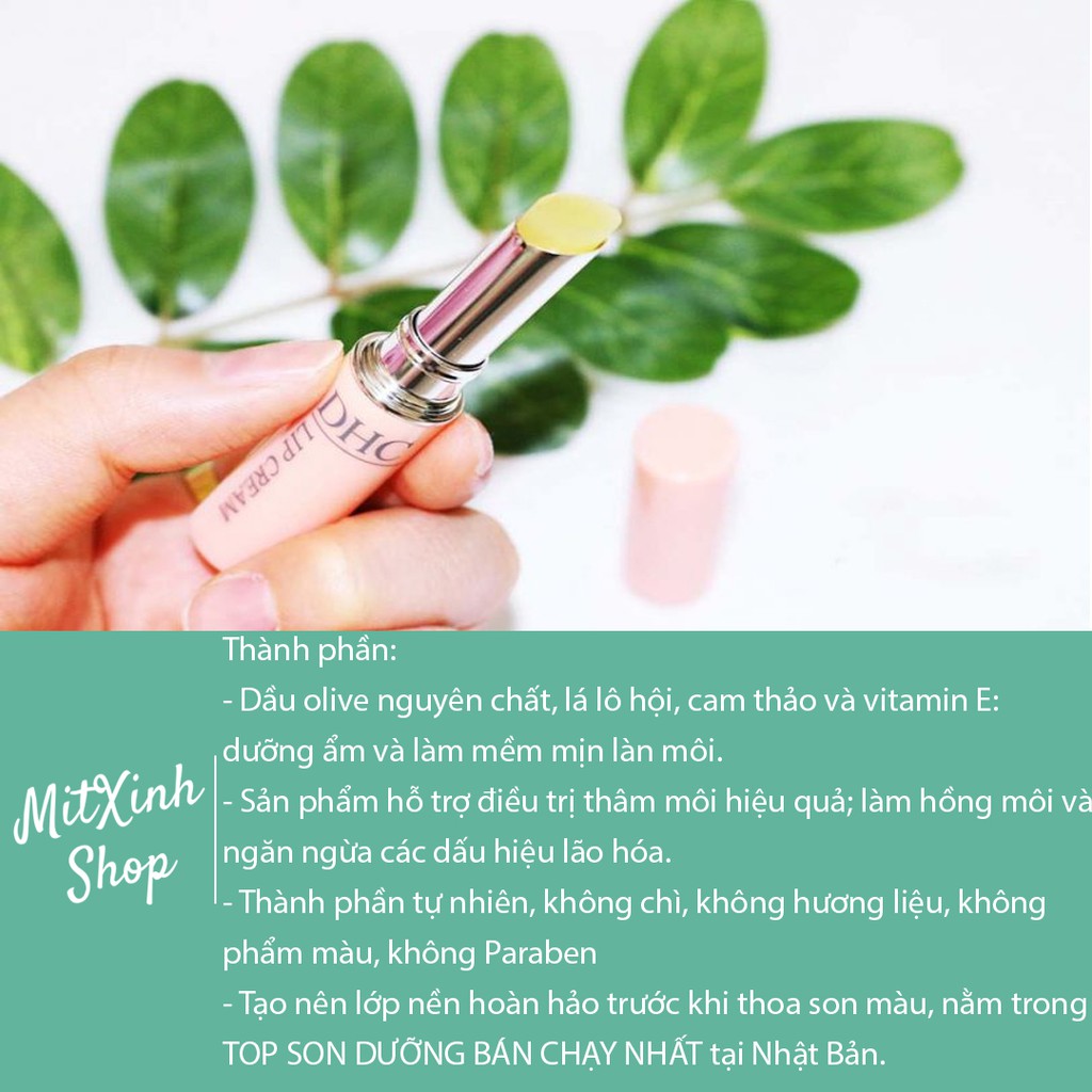 Son dưỡng môi DHC Lip Cream - TOP SON DƯỠNG BÁN CHẠY NHẤT tại Nhật Bản.