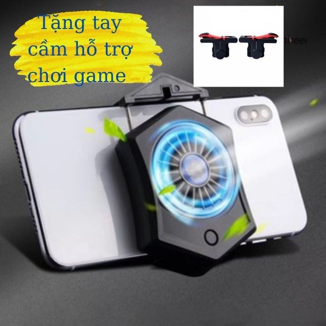 [ Tặng Tay Cầm Chơi Game ] Quạt tản nhiệt điện thoại ❤️FREESHIP❤️ Đế tản nhiệt gaming lạnh siêu mát dành cho điện thoại