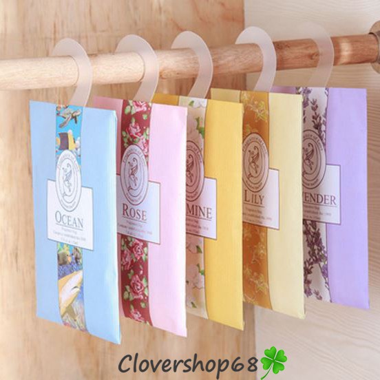 Túi thơm thảo mộc treo phòng, treo tủ quần áo (có chọn mùi)  Clovershop68