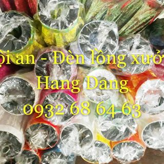 Combo 30 đèn lồng Hội an size 20cm dáng tỏi màu 1-11 cho Hongduc